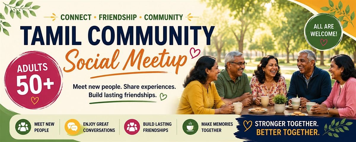 Tamil Friendship & Community Gathering (50+)
