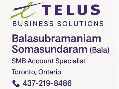 Bala Somasundaram - TELUS Business solutions